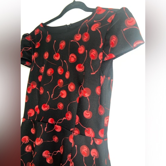 BETSY JOHNSON Cherry Print Scuba m Dress Size 8 - Picture 5 of 9